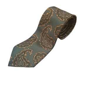 Green Paisley Mens Paulo Conti Tie